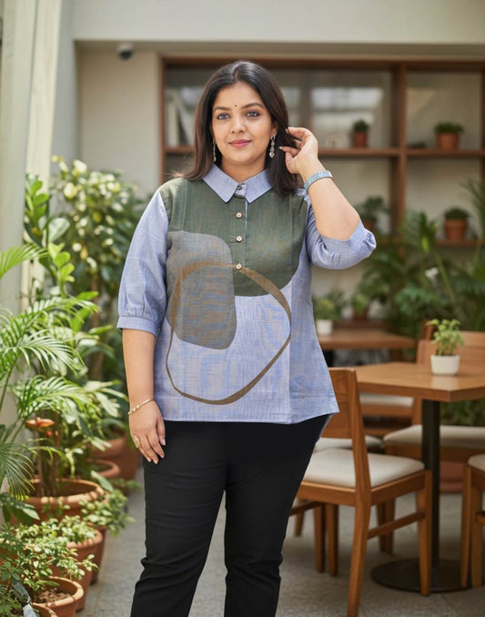 SHORT TOP LAVENDER E6523 300626ST - ELENTRA DESIGNS BY NIMI HEINS