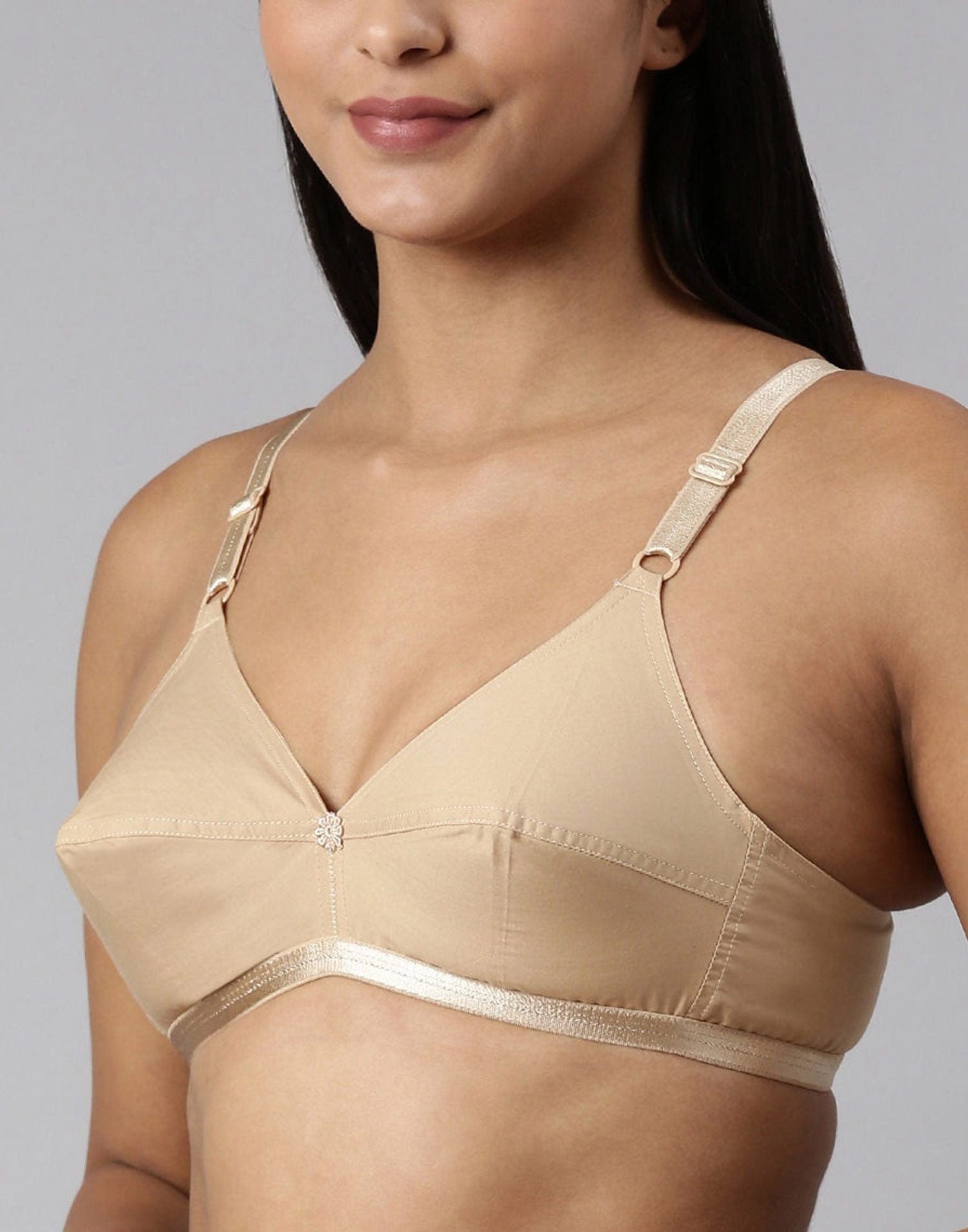 NON PADDED BRA BLOSSOM JASMINE SKIN 251025BR - ELENTRA DESIGNS BY NIMI HEINS