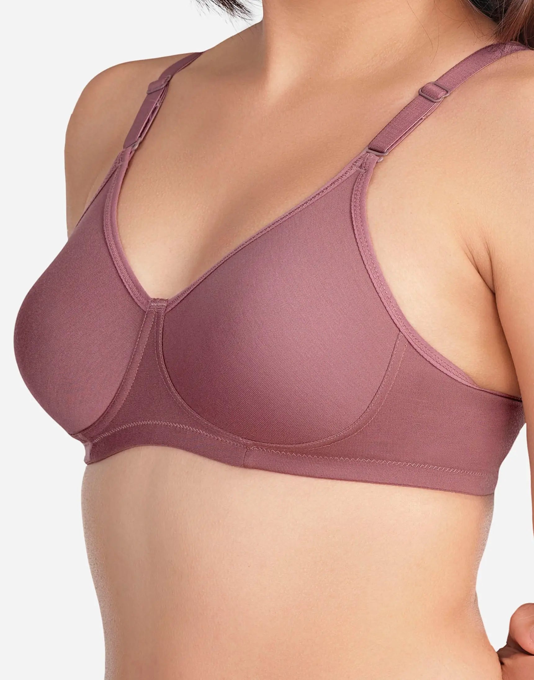 NON PADDED BRA VSTAR DAILY MOULD ESSENTIAL TWILIGHT MAUVE E3429 130626BR - ELENTRA DESIGNS BY NIMI HEINS