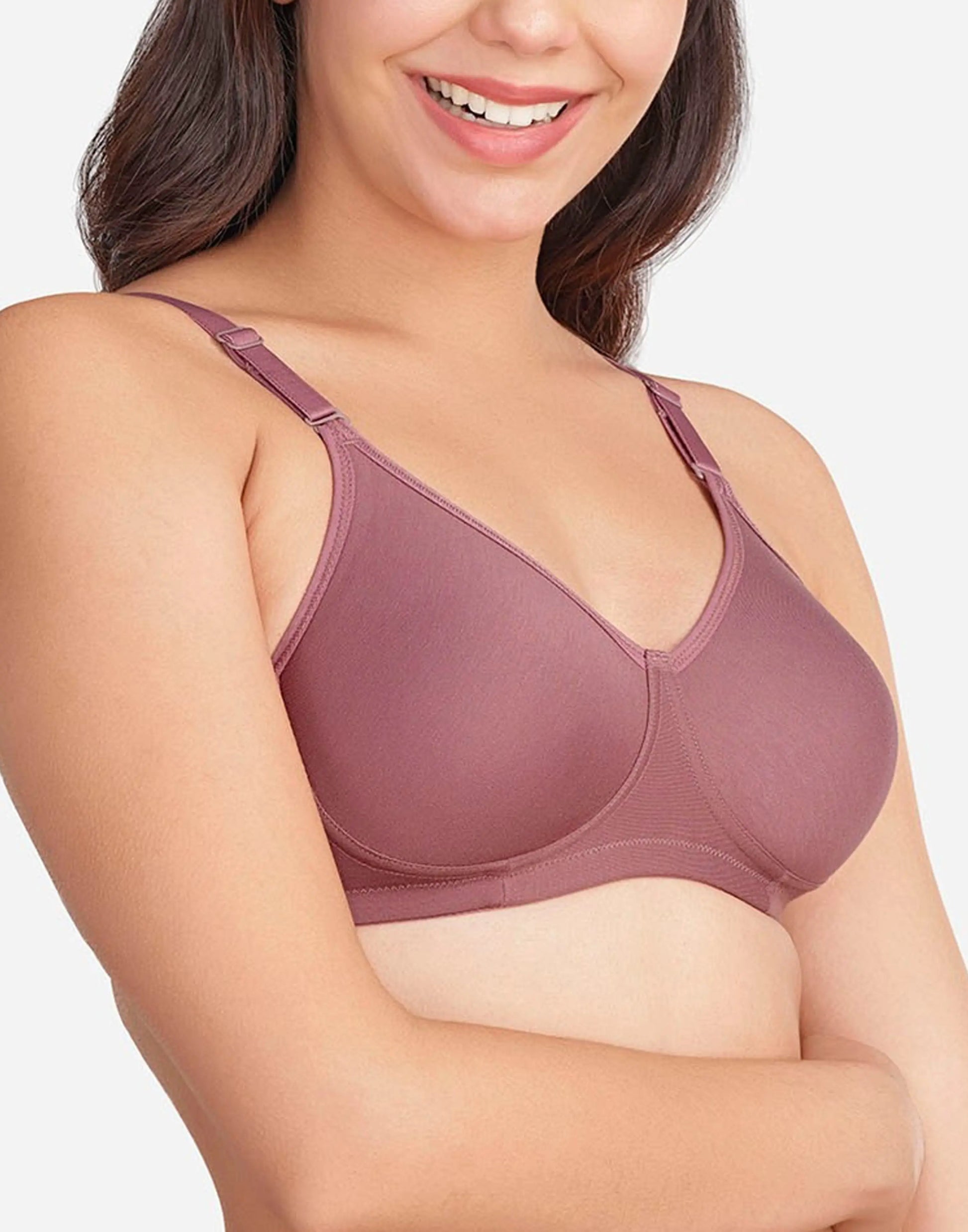 NON PADDED BRA VSTAR DAILY MOULD ESSENTIAL TWILIGHT MAUVE E3429 130626BR - ELENTRA DESIGNS BY NIMI HEINS