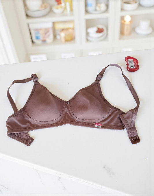 121025BR (E6077 - E6078) V-MAX SEMI PADDED BRA - Light Chocolate