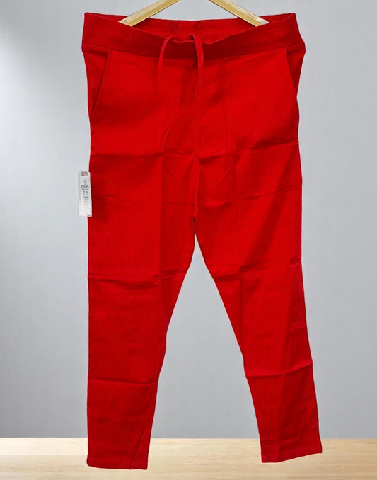 090425B (E4288) CIGARETTE PANT - Red