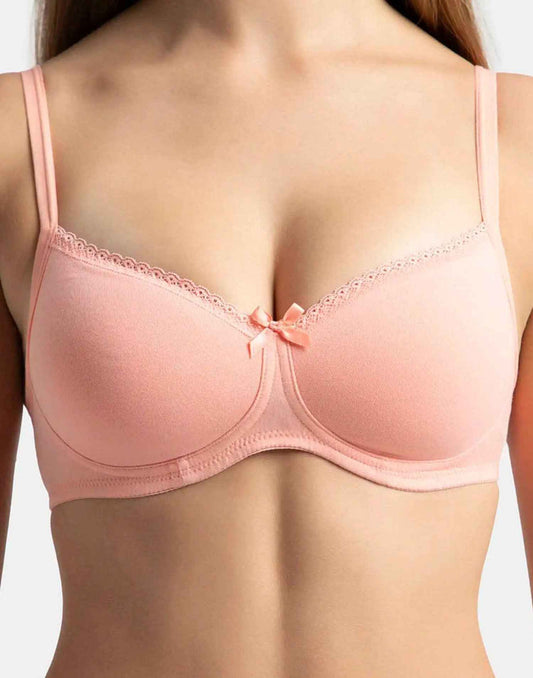 PADDED BRA JOCKEY CANDLELIGHT PEACH E5256 040725BR