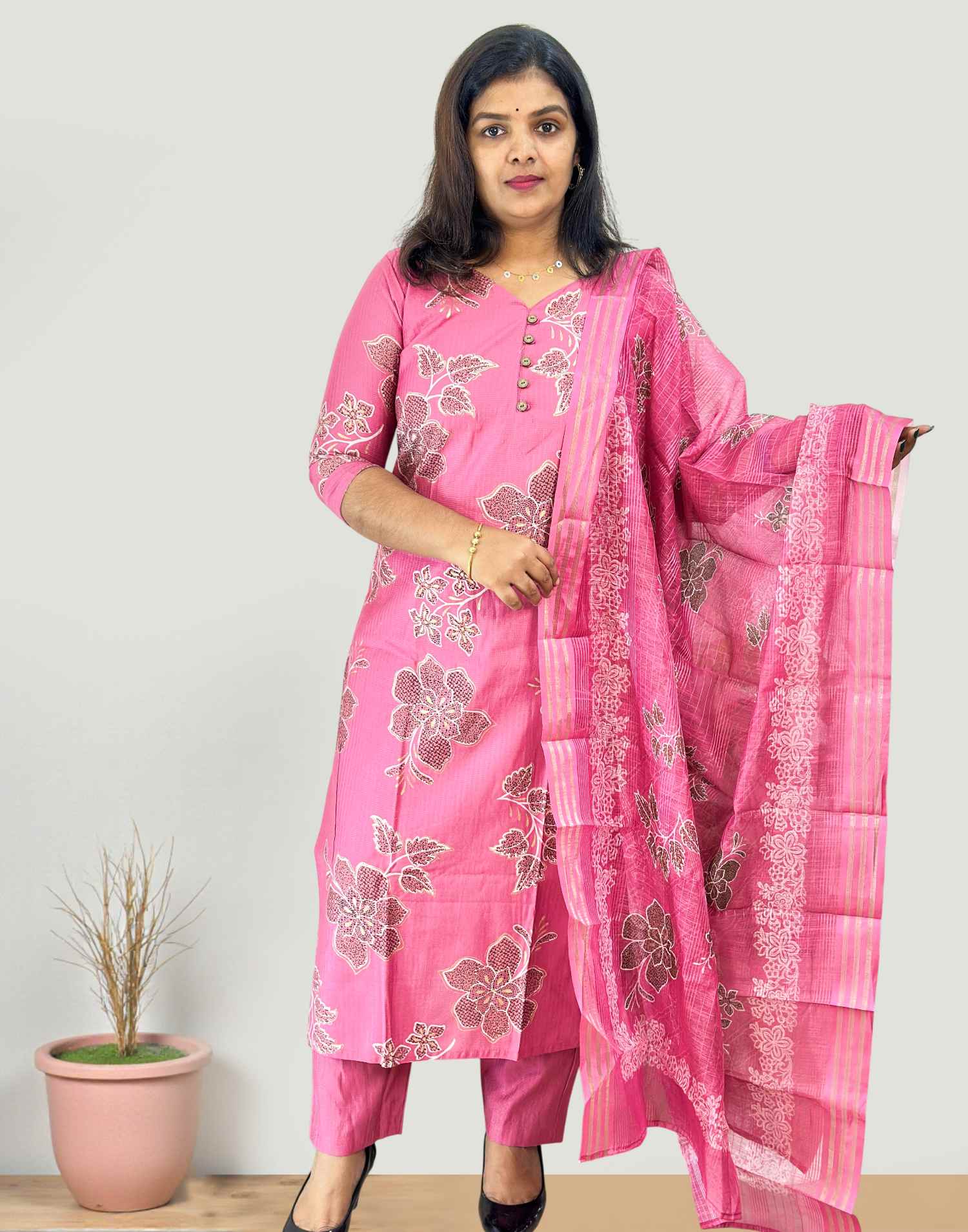 READY TO WEAR LOTUS PINK E6773 160226RW - ELENTRA DESIGNS BY NIMI HEINS