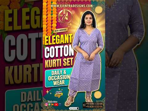 KURTI SET LAVENDER E7402 221026KS