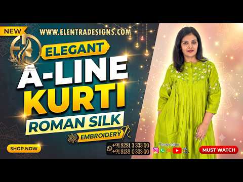 A-LINE EMBROIDERY KURTI LAVENDER PINK E7389 121026AK