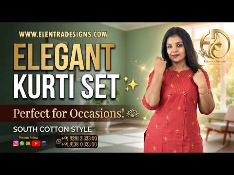 SOUTH COTTON KURTI SET YELLOW E7349 300926KS