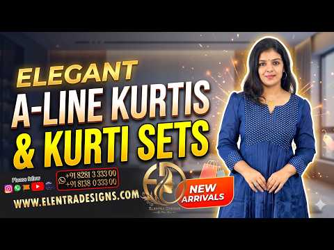 A-LINE KURTI DARK BLUE 271026KS