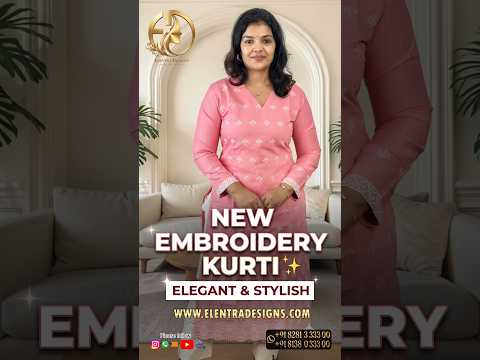 EMBROIDERY KURTI PEACHES PINK E7335 250926EK