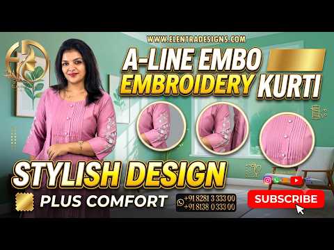 A-LINE EMBROIDERY KURTI PASTEL GREEN E7336 011026AK