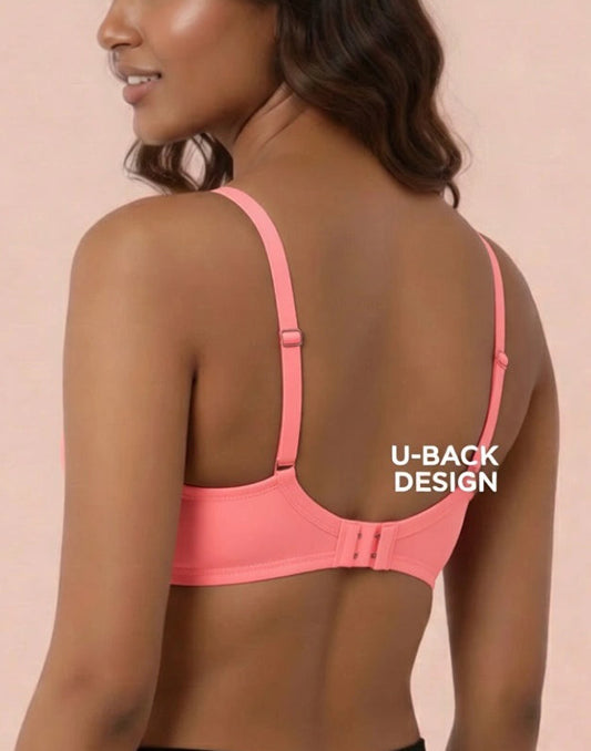 PADDED BRA BLOSSOM SIGNATURE CORAL PINK 210626BR