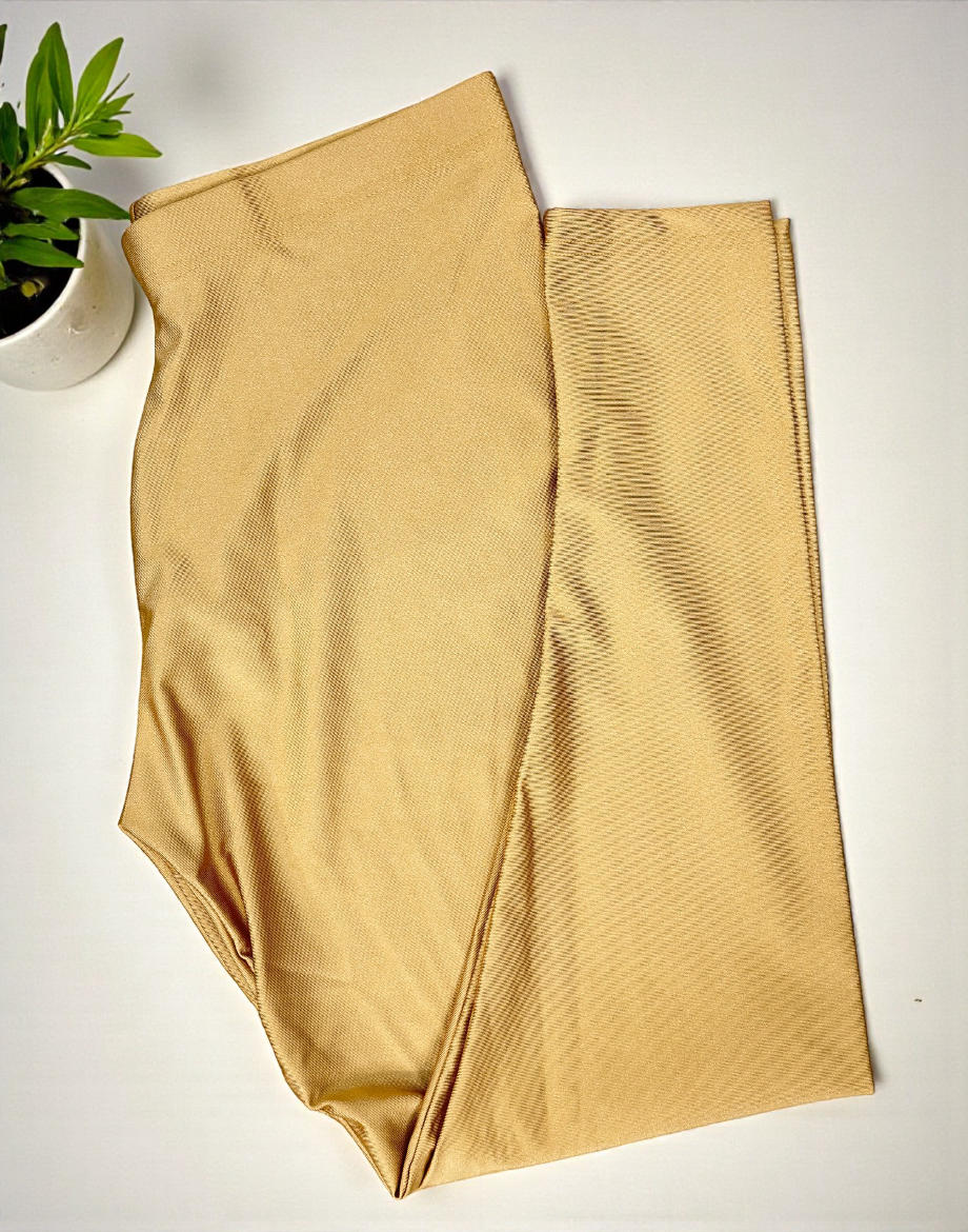 091225B (E6320) SHIMMER ANKLE LEGGINGS - Gold