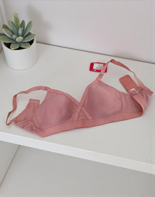 151225BR (E6658) POOJA RAGINI NON PADDED BRA - Pastel Pink 1