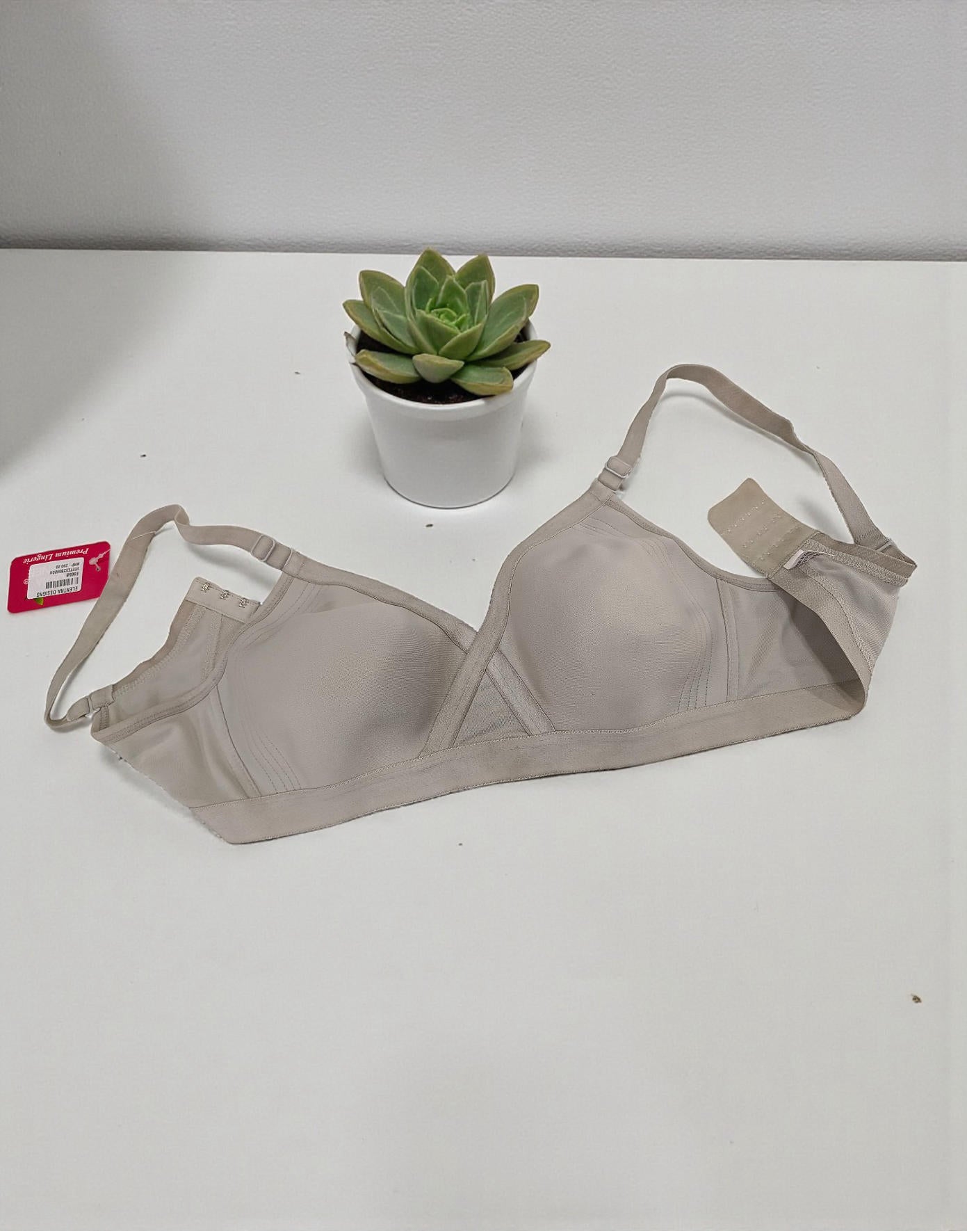 151225BR (E6658) POOJA RAGINI NON PADDED BRA - Gray