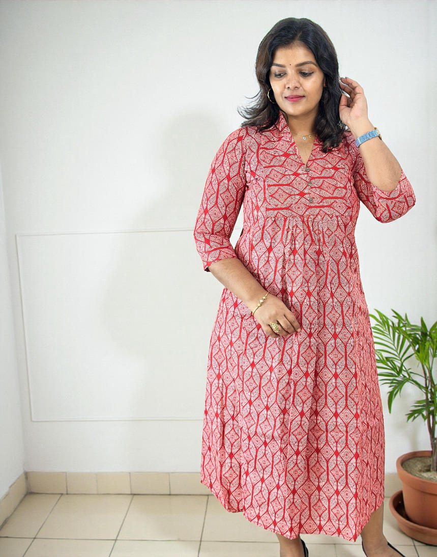 241225DK (E6675) DRESSES - Red