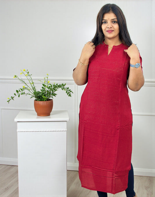 091225DK (E6647) NEW ARRIVAL - Reddish Maroon