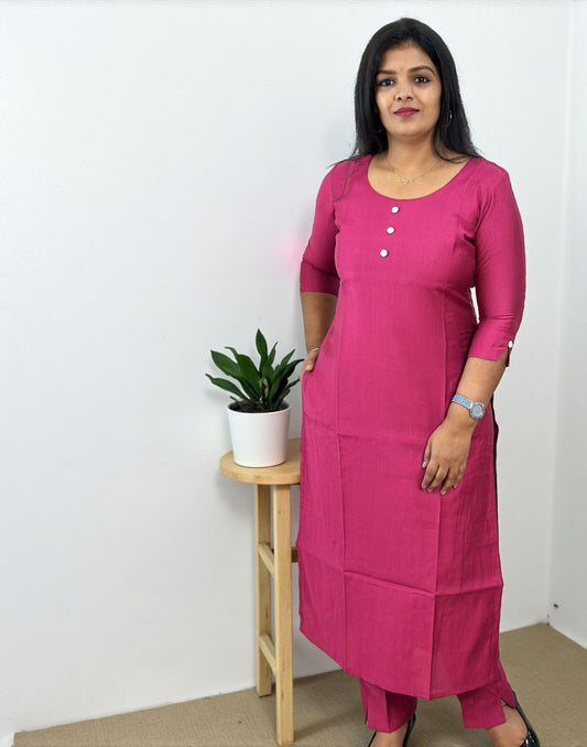 171025CS (E6584/85/86/87) CO-ORD SET (Pre-booking) - Onion Pink