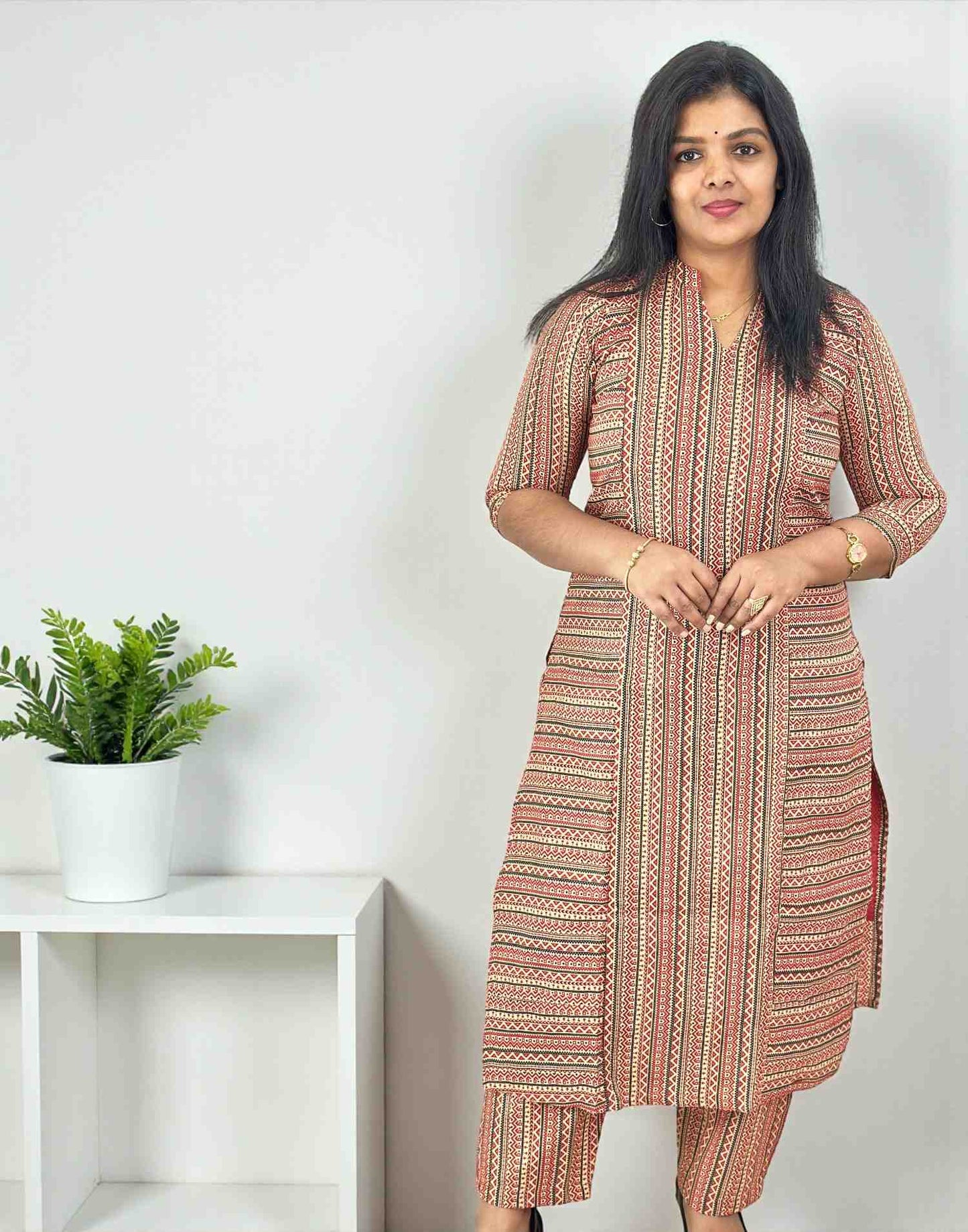 061125CS (E6613) CO-ORD SET - Red