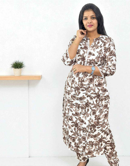 240825CS (E6405) CO-ORD SET - Brown