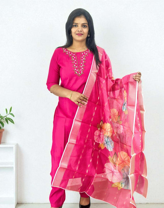 300825RW (E6463) READY TO WEAR - Rani Pink