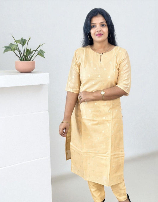 290825KS (E6464) KURTI SET - Sandal