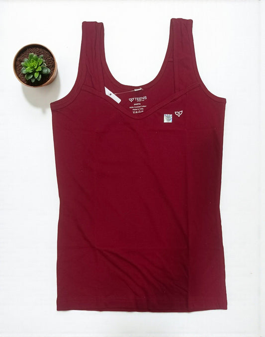 230925CL (E6294) TEENS CAMISOLE - Maroon