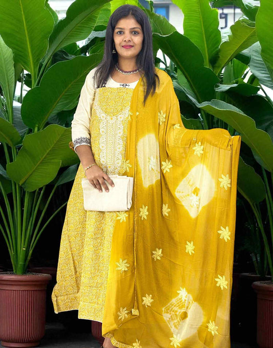 090825ML (E6316) UN-STITCHED SETS - Yellow