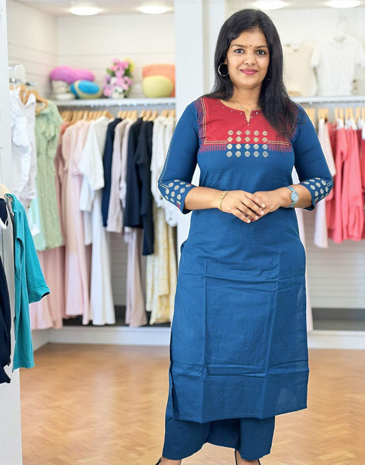 060925CS (E6559) CO-ORD SET - Blue 1