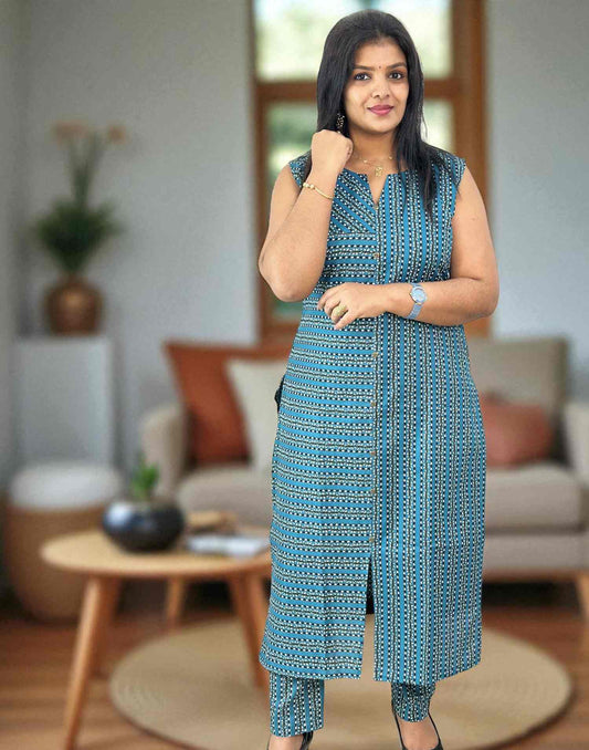 150825CS (E6384) CO-ORD SET - Blue