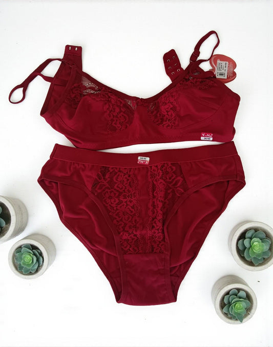 121025BR (E6075-E6076) V-MAX INNER COMBO - Reddish Maroon