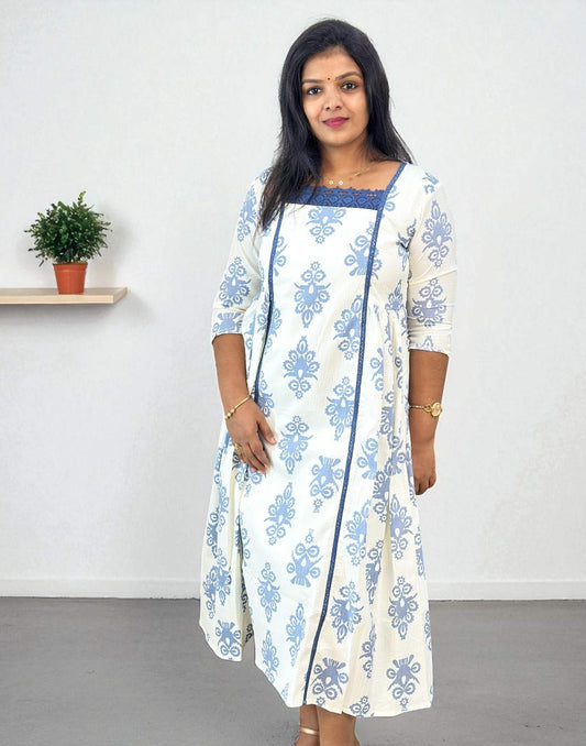 190925DK - DRESS KURTI - Bluish Gray