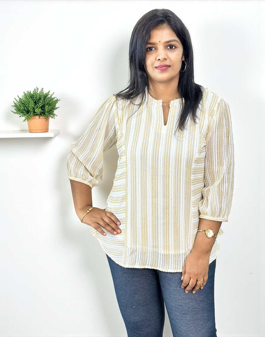 121025ST (E6572) SHORT TOP - Mustard Yellow