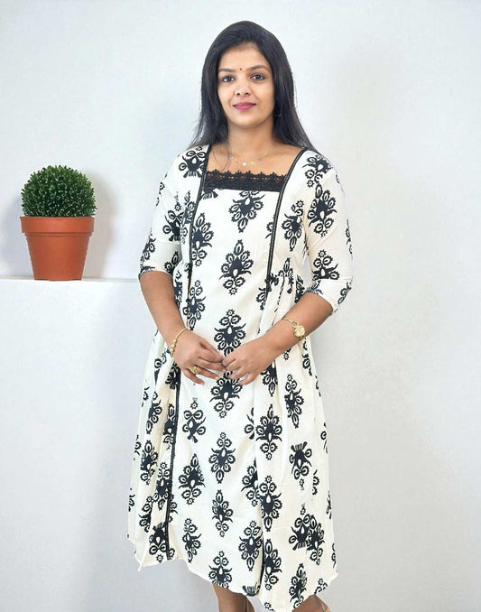 190925DK - DRESS KURTI - Black