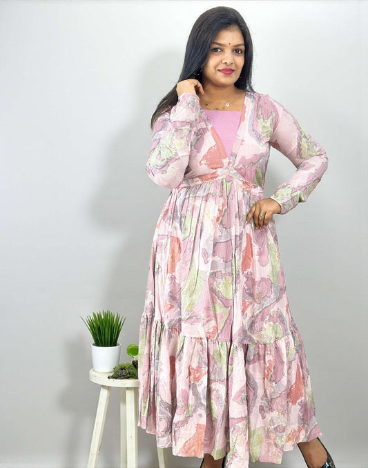 131025DK (E6564) DRESSES - Pastel Pink