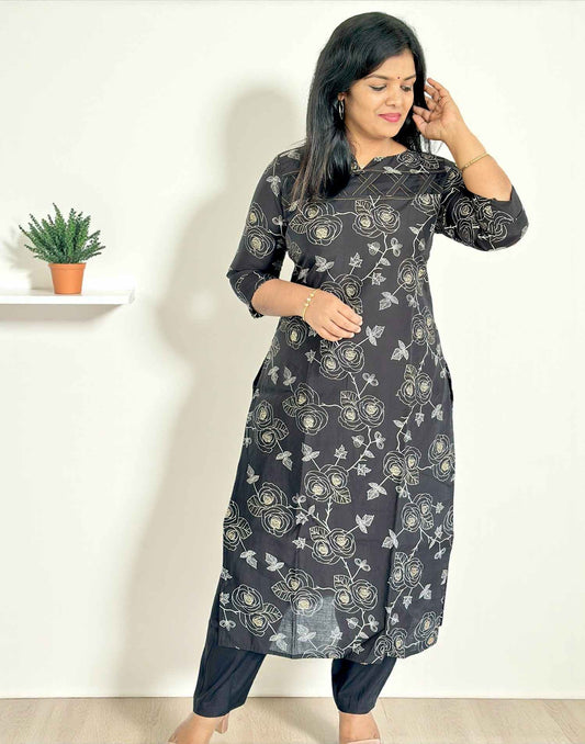 081025CS (E6565) CO-ORD SET - Black