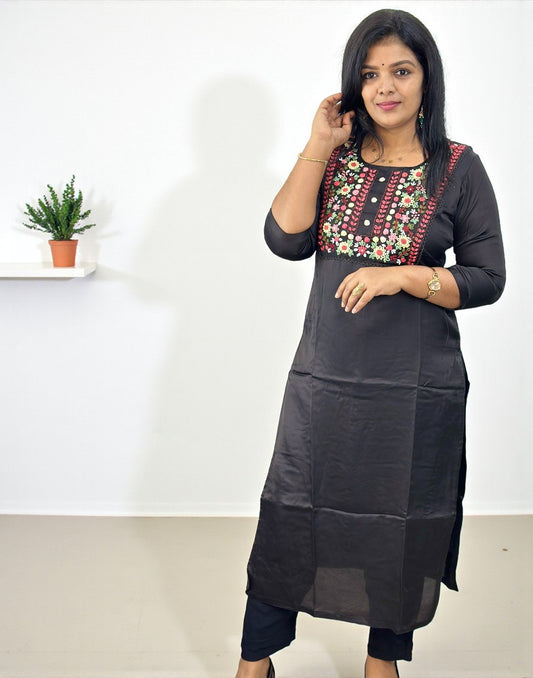 101025CS (E6336) CO-ORD SET - Black