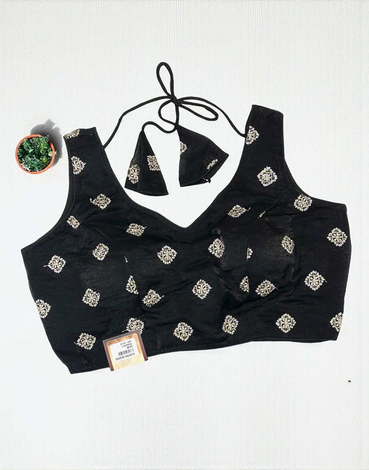 230925BL (E6498) READYMADE BLOUSE - Black 2