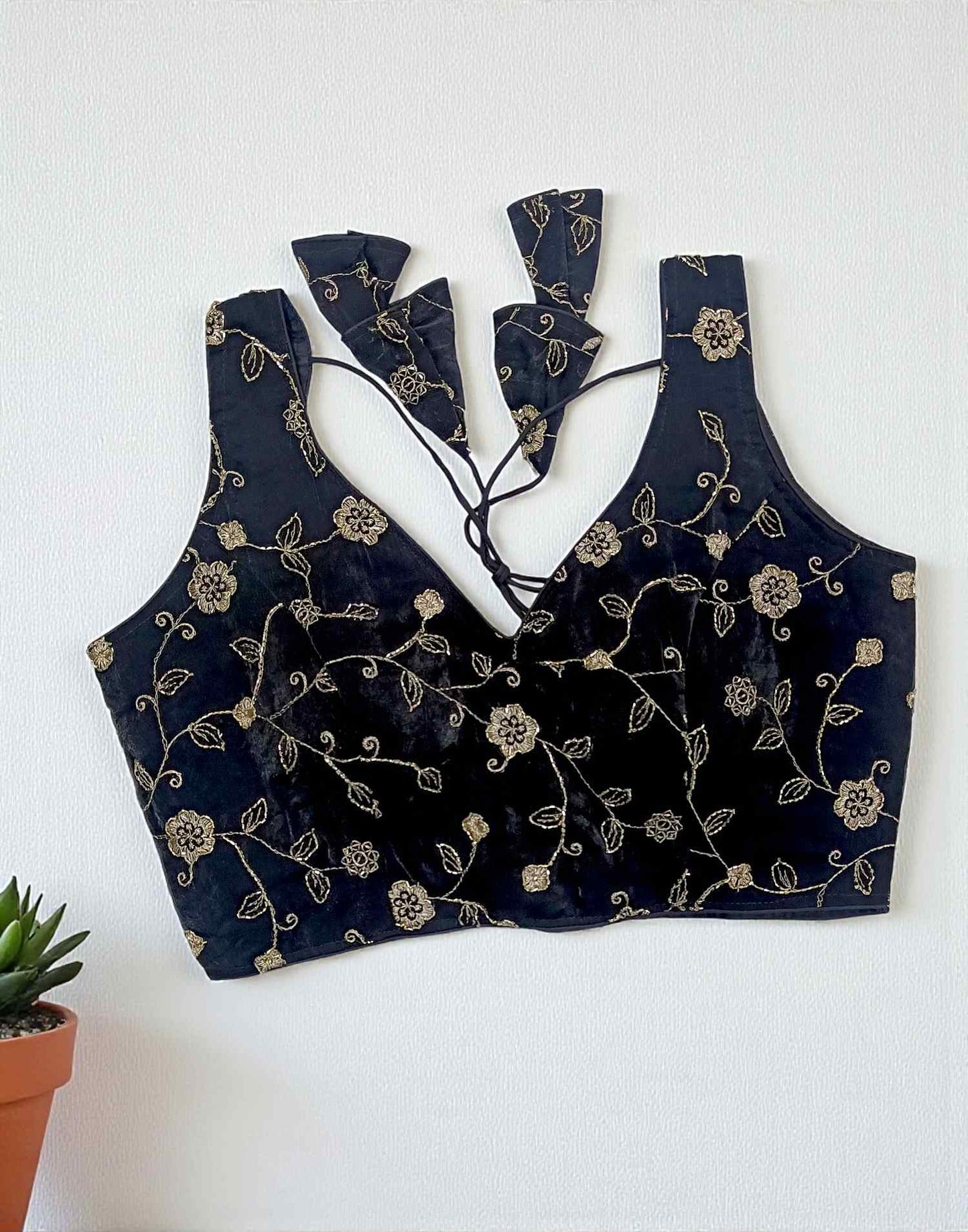 230925BL (E6498) READYMADE BLOUSE - Black 1