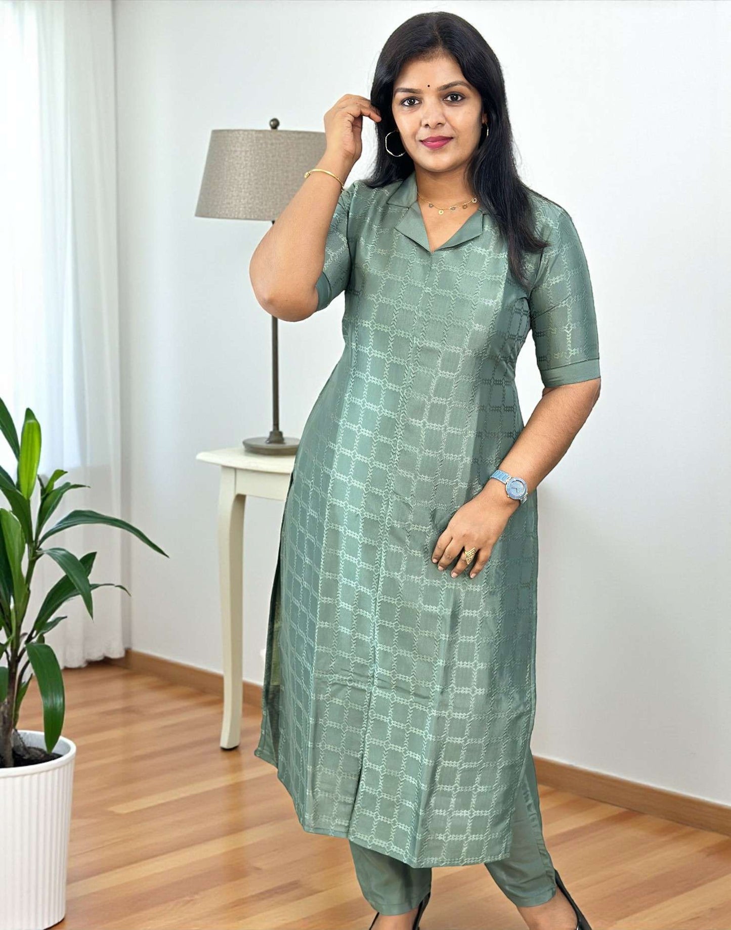 141025CS (E6570) CO-ORD SET - Green