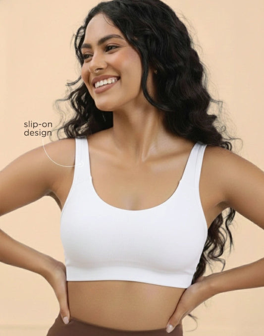 TEENAGER BRA BLOSSOM AESTHETIC WHITE E6436 170925BR - ELENTRA DESIGNS BY NIMI HEINS